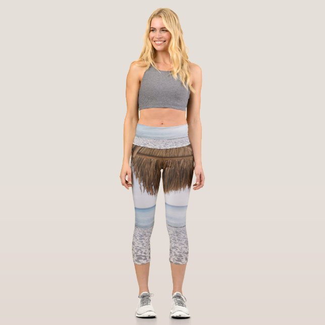 Leggings Capri Caribbean Beach Blis #3 #wall #art (Anverso)