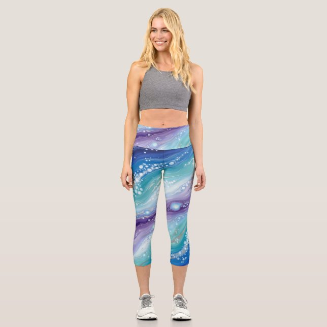 Leggings Capri CarolinaBlueBubbles  (Anverso)