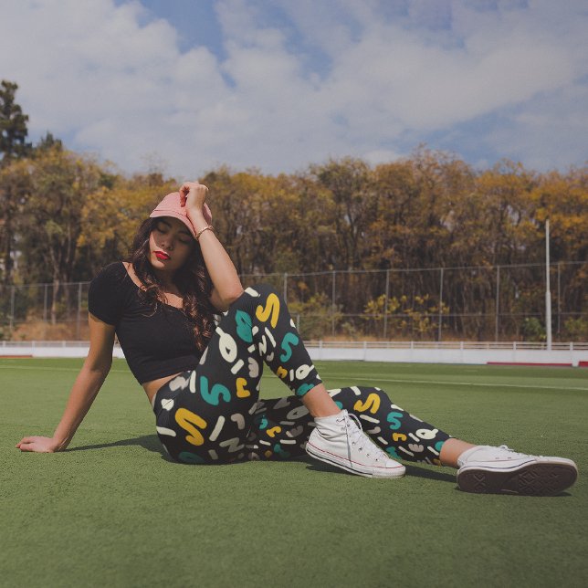 Leggings Capri Cartas divertidas (Subido por el creador)