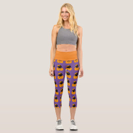 Leggings Capri Cat-lloween