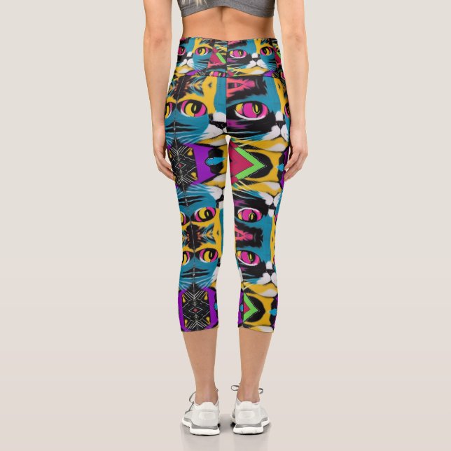 Leggings Capri Catatonios Capris de alto deseo (Reverso )