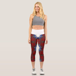 Leggings Capri Catorce obras de arte caleidoscopio del volumen cu