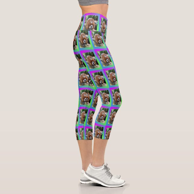 Leggings Capri Cavalier Spaniel de cara triste (Derecha)