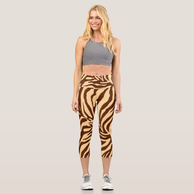 Leggings Capri cebra 2 (Anverso)