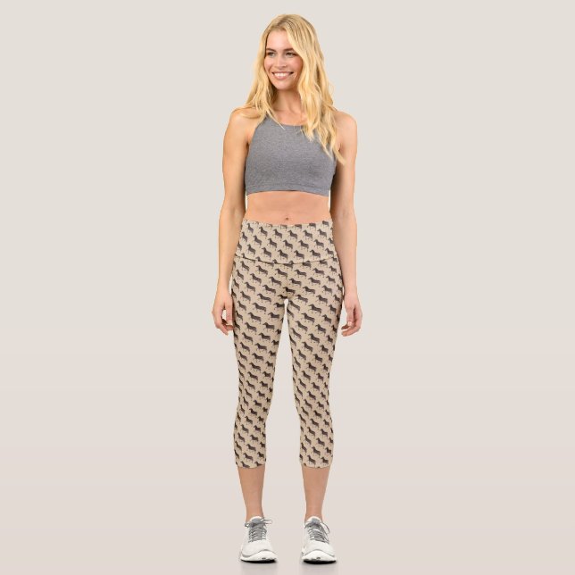 Leggings Capri Cebra de punto de polka (Anverso)