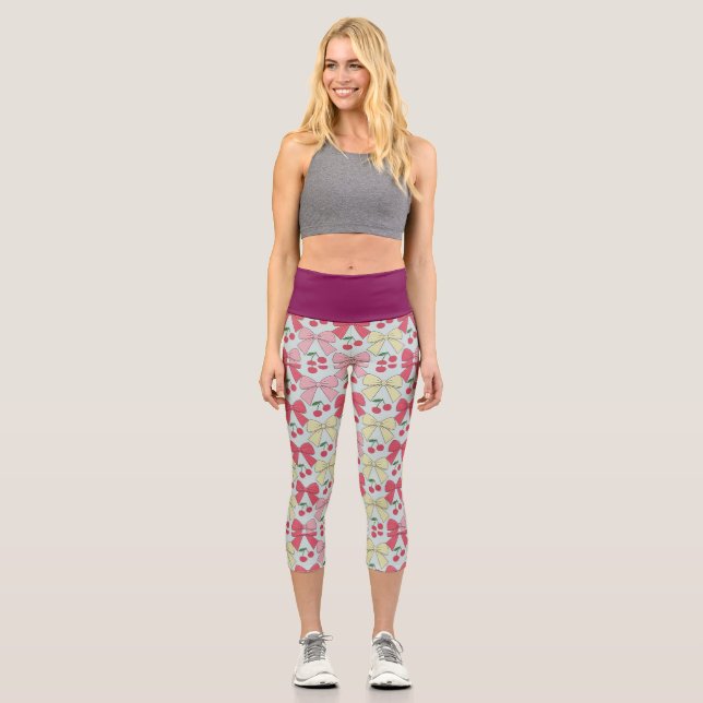Leggings Capri cerezas y fresas (Anverso)