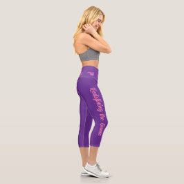Leggings Capri Chicas de próxima generación bandera