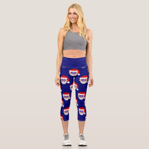 Leggings Capri christmukkah interfaith hanukkah santa claus
