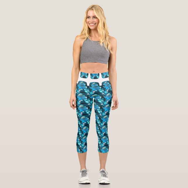 Leggings Capri Cian Sky Blue (Anverso)