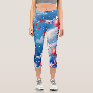 Leggings Capri Cielo Lleno de Libertad