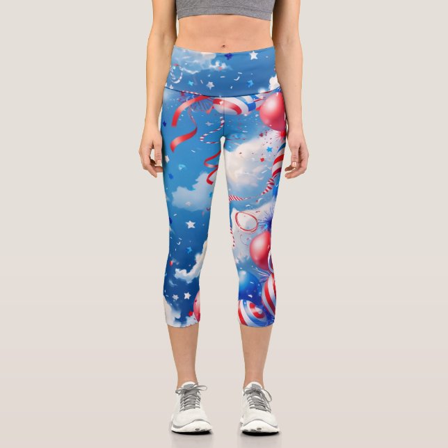 Leggings Capri Cielo Lleno de Libertad (Anverso)