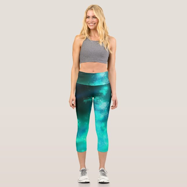 Leggings Capri Cielo Nocturno Esmeralda (Anverso)