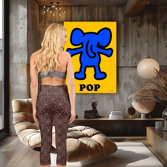 Leggings Capri Círculo marrón y rosa | Elegancia geométrica moder (Subido por el creador)