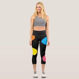 Leggings Capri Círculos coloridos