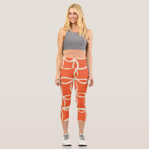 Leggings Capri Círculos esquemáticos Diseño moderno y sin inconve