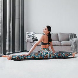 Leggings Capri Círculos retro