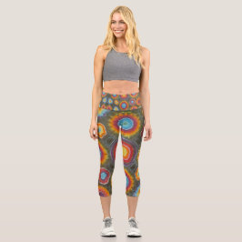 Leggings Capri Círculos Tye