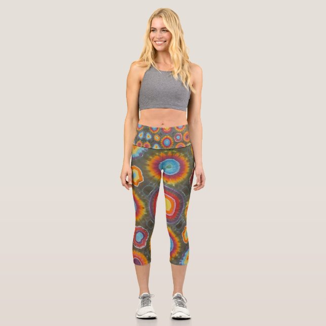 Leggings Capri Círculos Tye (Anverso)