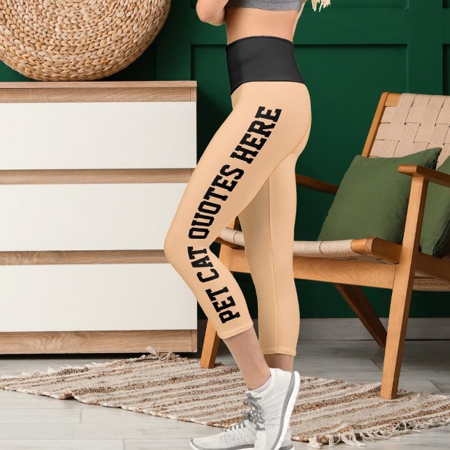 Leggings Capri Citas Personalizadas De Gato Mascota En Cubierta N (Subido por el creador)