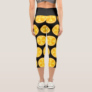 Leggings Capri Cítricos TROPICAL SUMMER FRUIT Naranja limones Sli