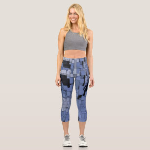 Leggings Capri Ciudad azul violeta