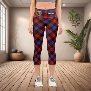 Leggings Capri Clan Brown Escudo sobre Tartán