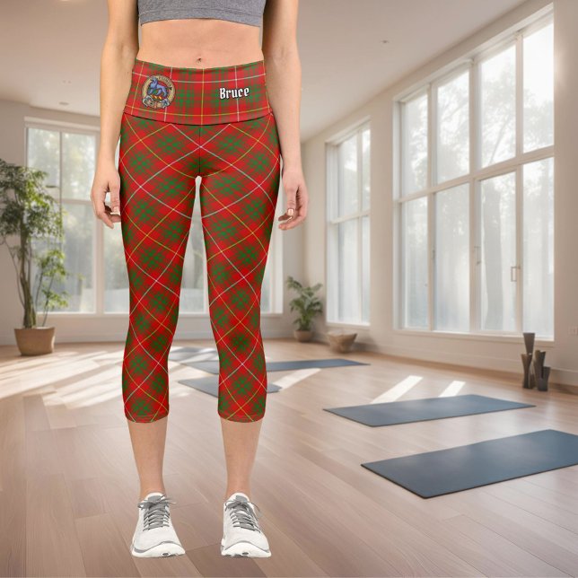 Leggings Capri Clan Bruce Escudo sobre Tartán (Subido por el creador)