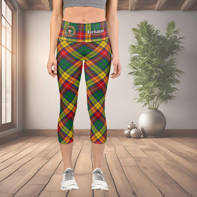 Leggings Capri Clan Buchanan Tartan (Subido por el creador)