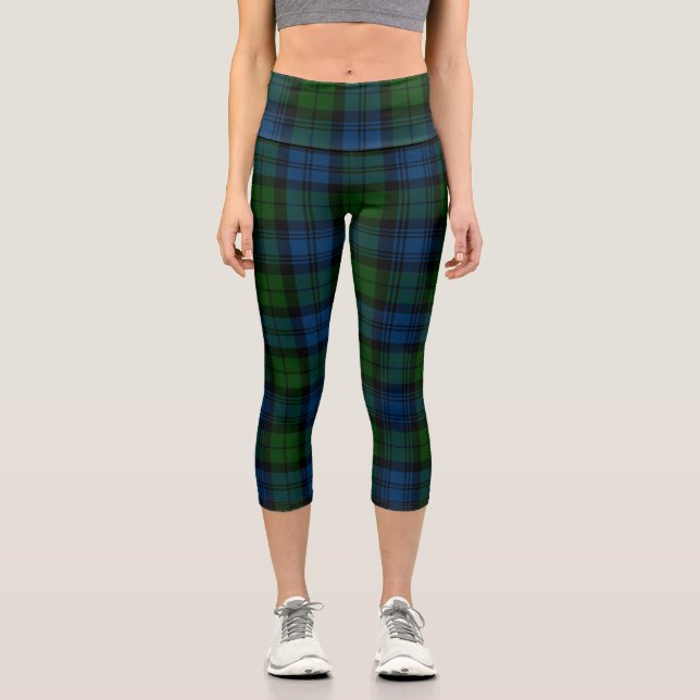 Leggings Capri Clan Campbell Tartan Scottish Plaid (Anverso)