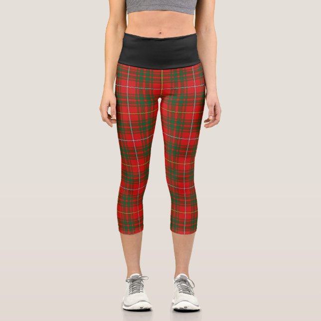 Leggings Capri Clan Clan Bruce Tartan Plaid (Anverso)