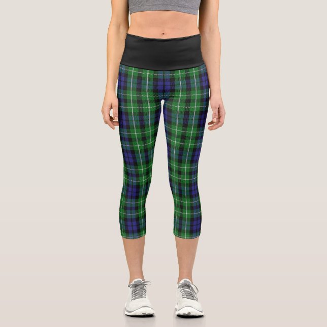 Leggings Capri Clan Clan Graham Tartan Plaid (Anverso)