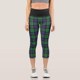 Leggings Capri Clan clásico Leslie Hunting Tartan Plaid