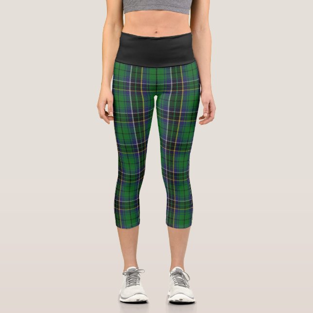 Leggings Capri Clan clásico MacAlpine MacAlpin Tartan Plaid (Anverso)