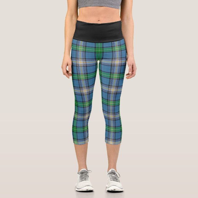 Leggings Capri Clan clásico MacDowall Tartán Plaid (Anverso)