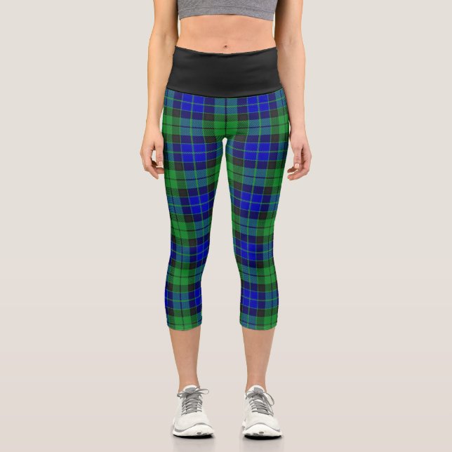 Leggings Capri Clan clásico MacKay Tartan Plaid (Anverso)
