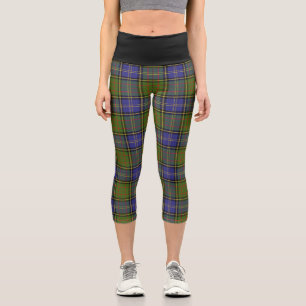 Leggings Capri Clan clásico MacMillan cazando Tartán Plaid