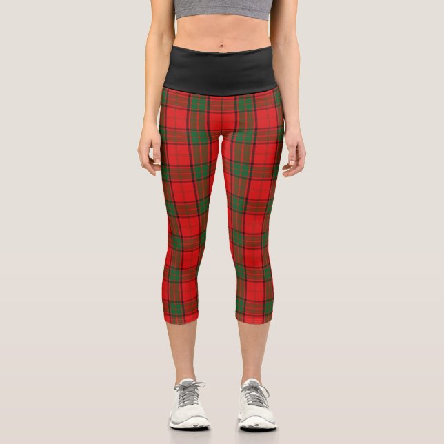 Leggings Capri Clan clásico Maxwell Tartan Plaid (Anverso)