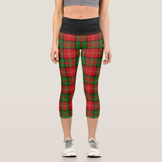 Leggings Capri Clan clásico Nisbet Nesbitt Tartan Plaid (Anverso)