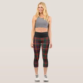 Leggings Capri Clan Cochrane Tartan Plaid