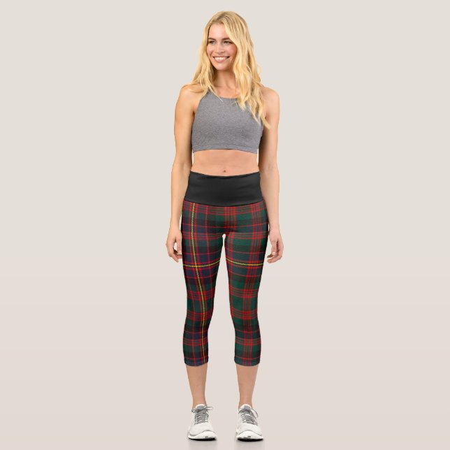 Leggings Capri Clan Cochrane Tartan Plaid (Anverso)