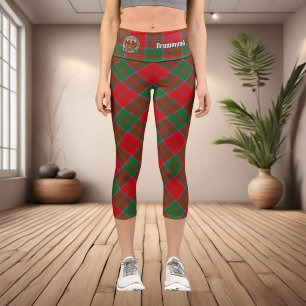 Leggings Capri Clan Drummond Escudo sobre Tartán