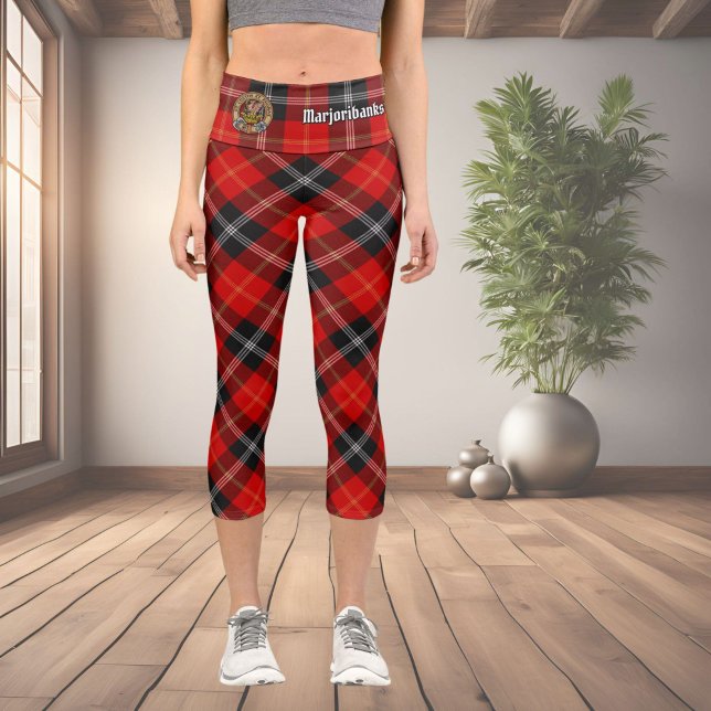 Leggings Capri Clan Marjoribanks Escudo sobre Tartán (Subido por el creador)