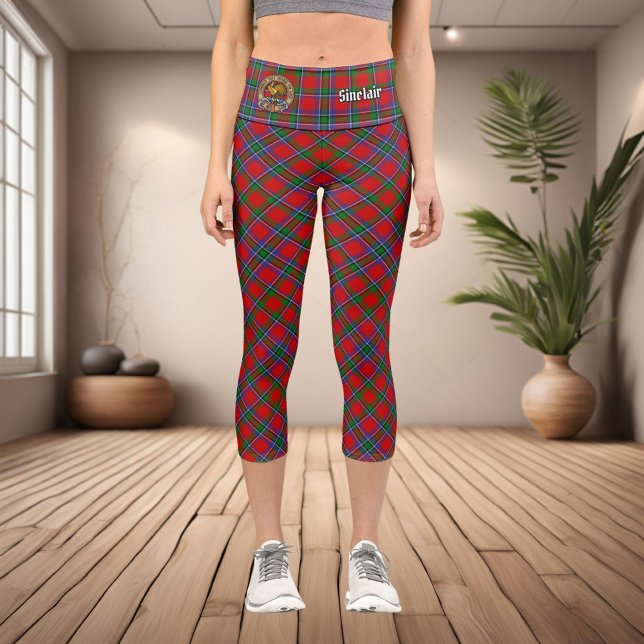 Leggings Capri Clan Sinclair Tartan (Subido por el creador)