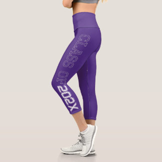 Leggings Capri Clase de 2021 Leyendas púrpura de Capris de altura