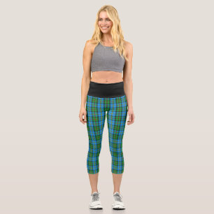 Leggings Capri Clásico Tartán de Plaid del Clan MacLeod de Harris