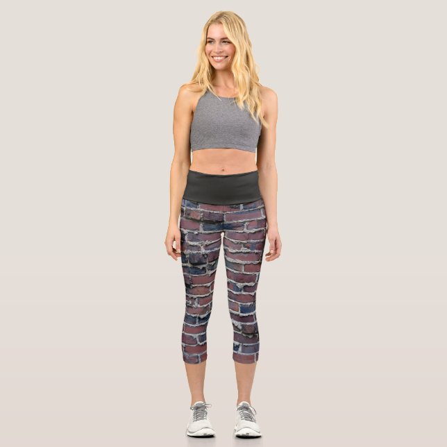 Leggings Capri Clinker Brick High Waisted Capris (Anverso)
