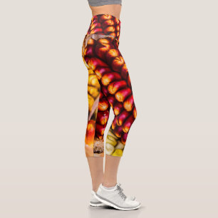 Leggings Capri Coberturas de maíz