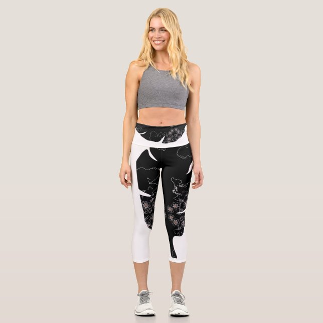 Leggings Capri Colección de recuperación de bosques tropicales (Anverso)