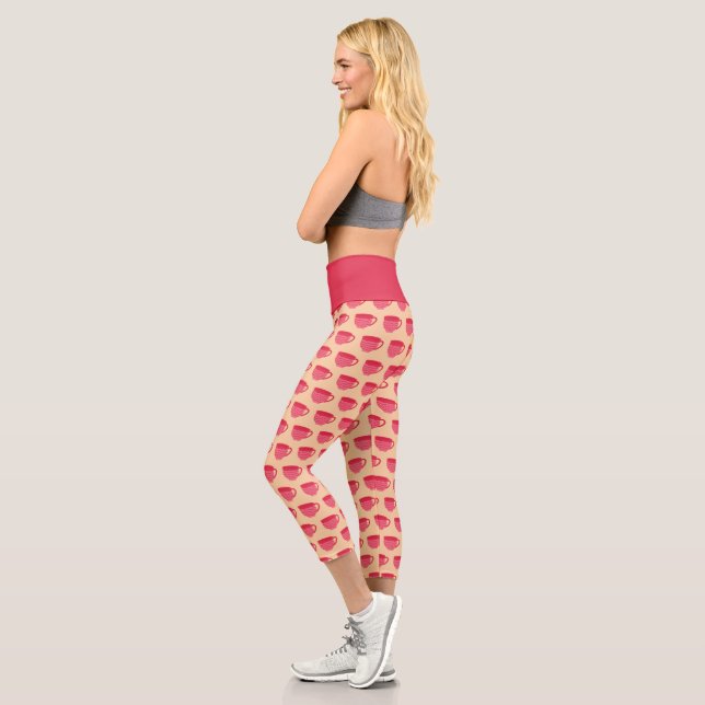 Leggings Capri Colecciones rosadas (Izquierda)