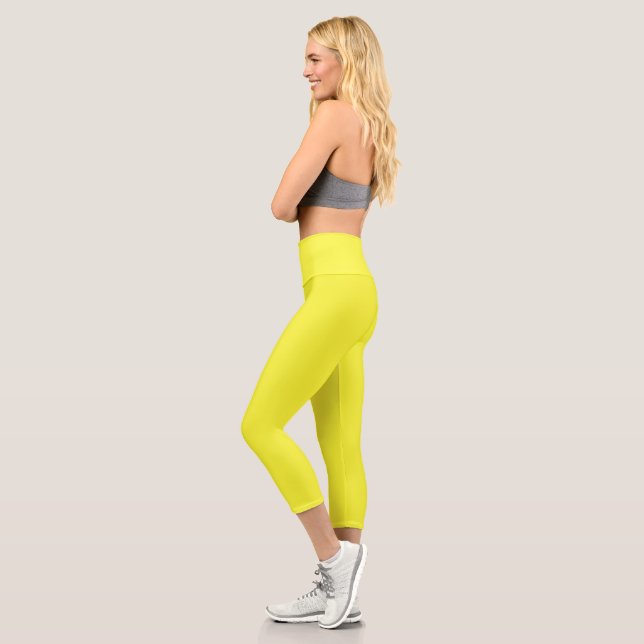 Leggings Capri color amarillo máximo (Izquierda)